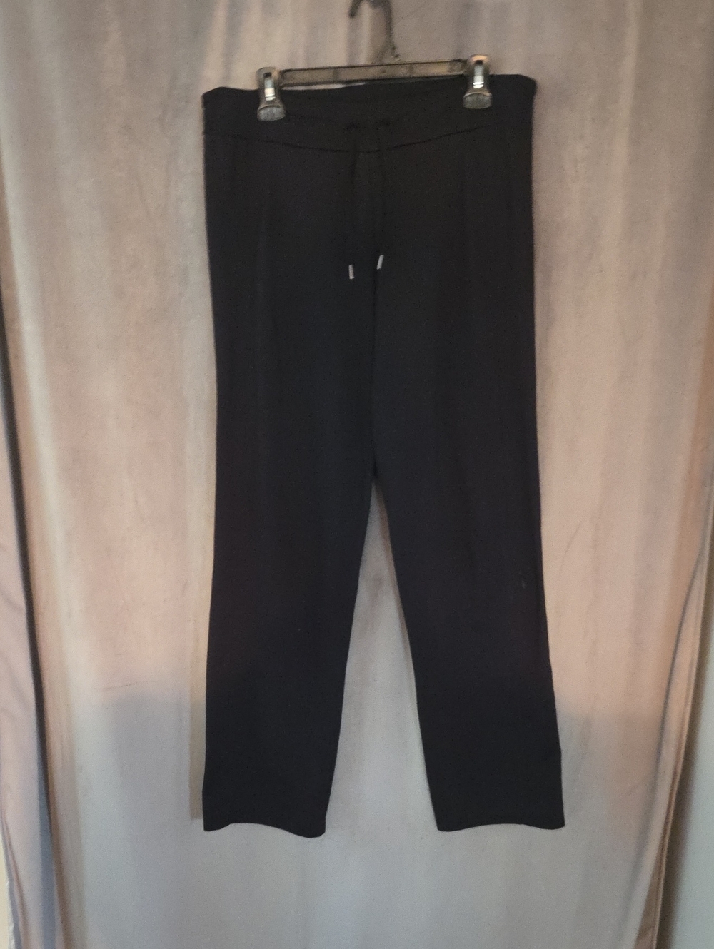 Avia Size Large Black Drawstring Relaxed Fit Joggers